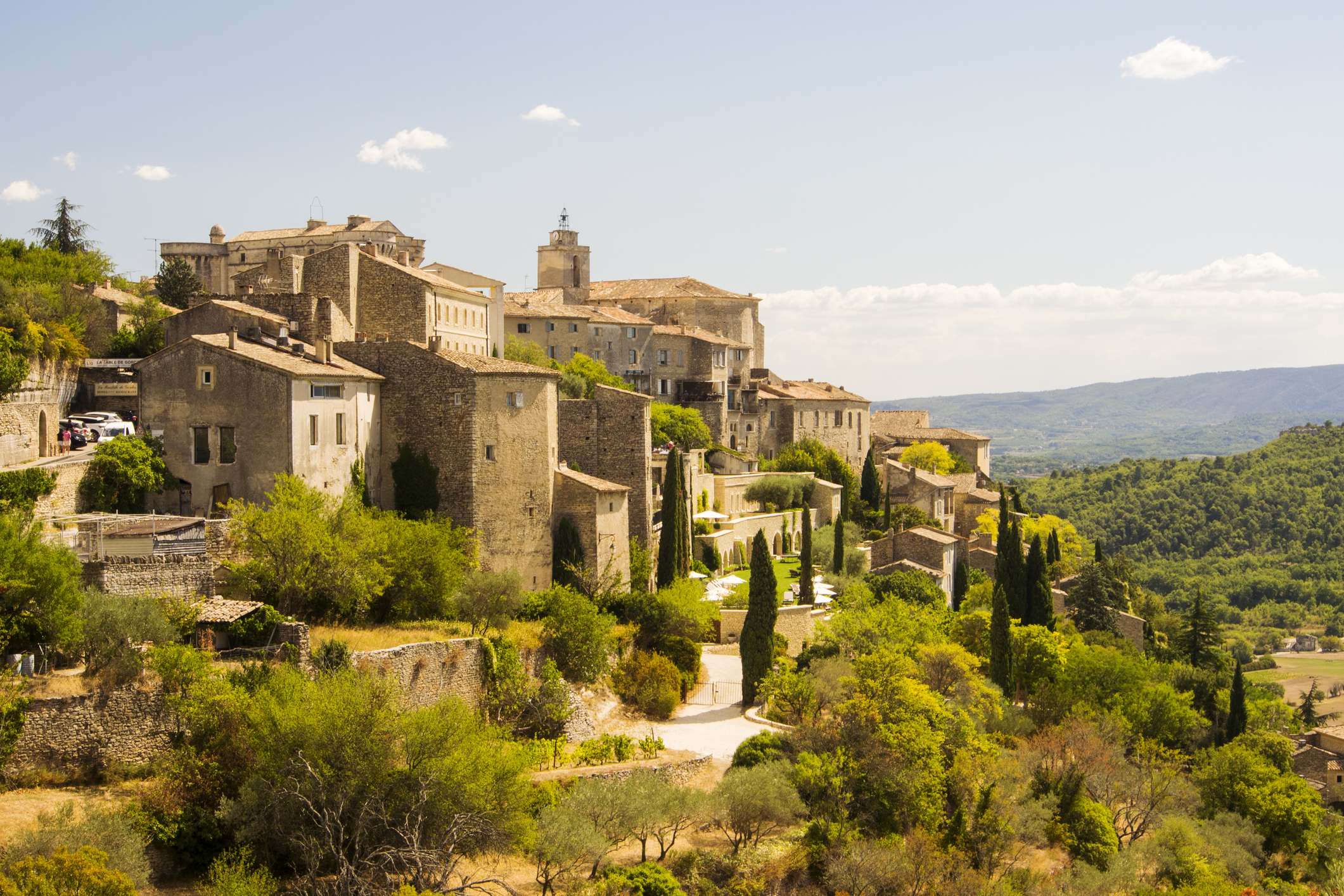 Hill tp village in France Hill tp village in France