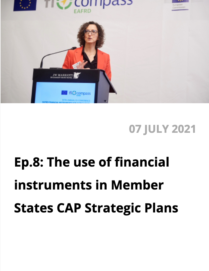 Episode 8: The use of financial instruments in Member States CAP Strategic Plans