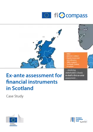 Ex-ante assessment for financial instruments in Scotland