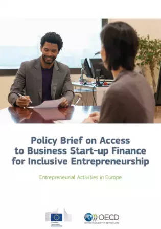Policy brief on access to business start-up finance for inclusive entrepreneurship