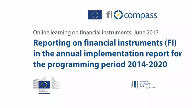 Section 1: Overview of Requirements of reporting on financial instruments under 2014-2020 programmes