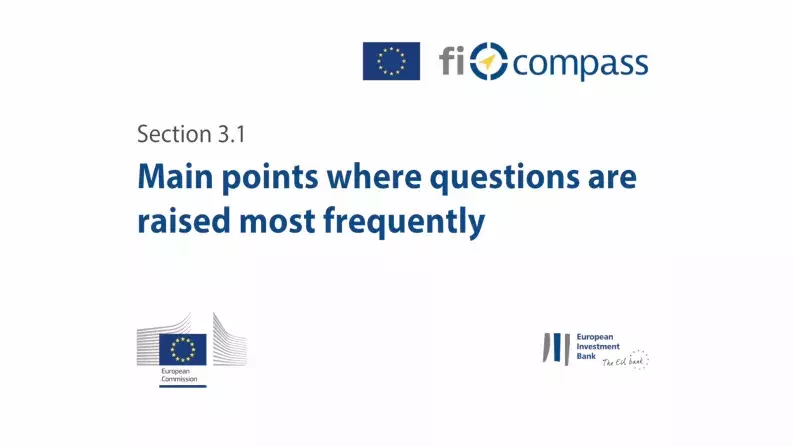 Section 3.1: Thematic objectives; selection