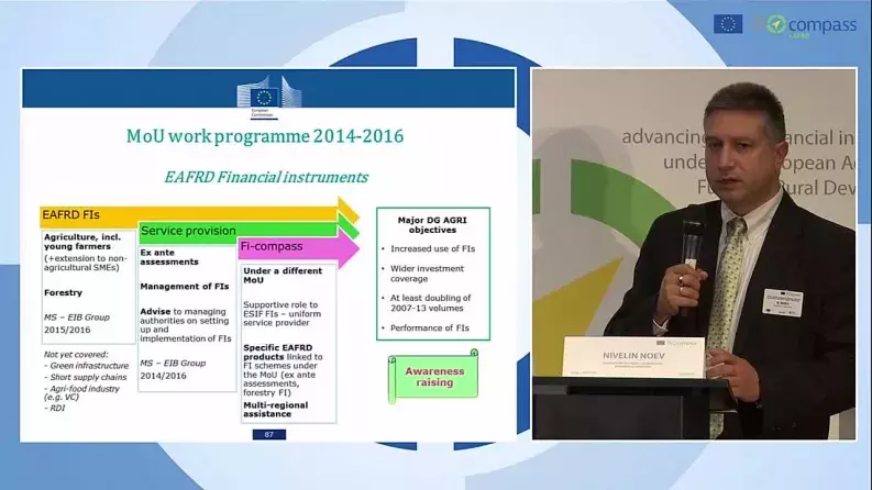 Support available to Managing Authorities and stakeholders under July 2014 EC-EIB Memorandum of Understanding on co-operation on financial instruments supported by the EAFRD