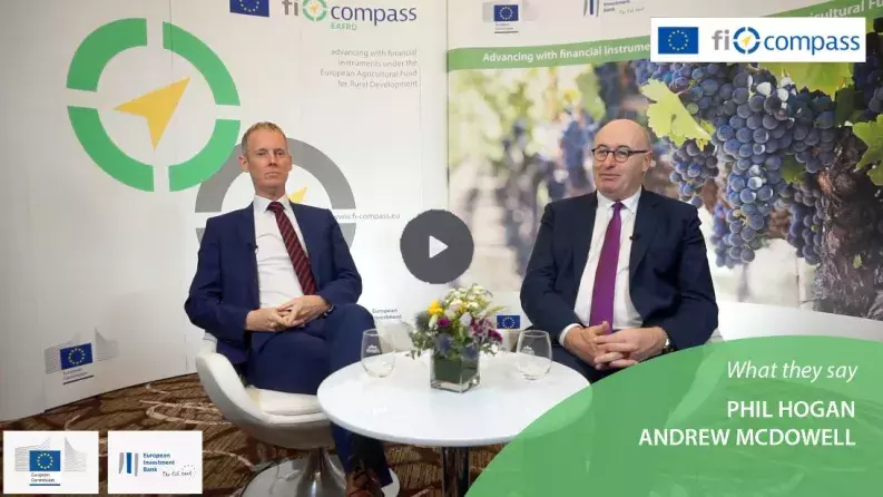 Video interview between Phil Hogan, European Commissioner for Agriculture and Rural Development and Andrew McDowell, Vice-President, European Investment Bank Video interview between Phil Hogan, European Commissioner for Agriculture and Rural Development and Andrew McDowell, Vice-President, European Investment Bank