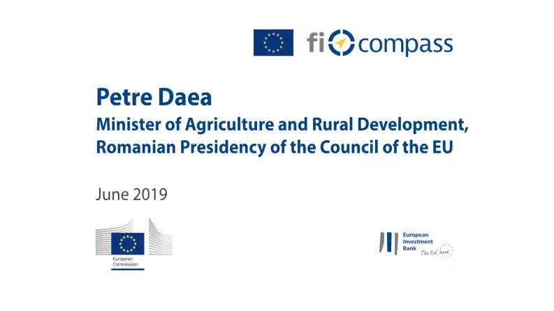 Host welcome and policy statements - Petre Daea
