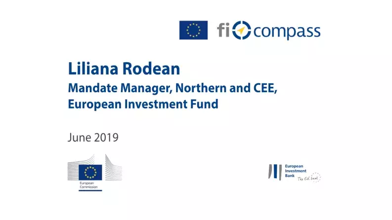 EAFRD RO FoF − Portfolio Risk Sharing Loan - Liliana Rodean, Mandate Manager, Northern and CEE, European Investment Fund