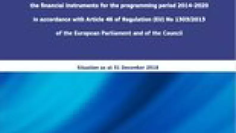 Annual summary of data on the use of ESIF financial instruments as at 2018 published by the European Commission