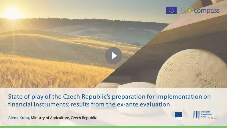 State of play of the Czech Republic’s preparation for implementation on financial instruments: results from the ex-ante evaluation State of play of the Czech Republic’s preparation for implementation on financial instruments: results from the ex-ante evaluation