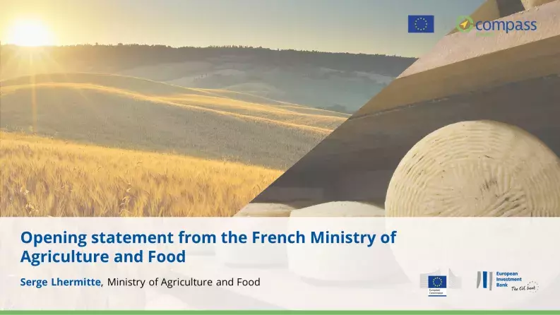Opening statement from the French Ministry of Agriculture and Food Opening statement from the French Ministry of Agriculture and Food
