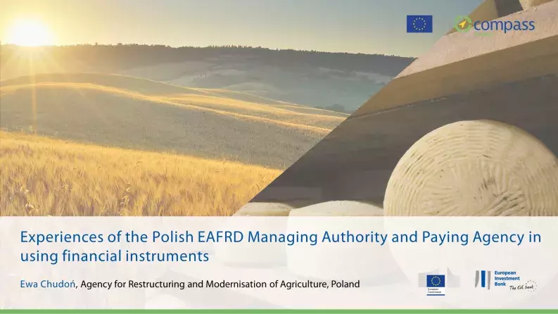 Experiences of the Polish EAFRD Managing Authority and the Paying Agency in using financial instruments Experiences of the Polish EAFRD Managing Authority and the Paying Agency in using financial instruments