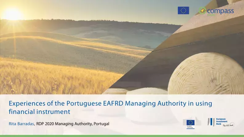 Experiences of the Portuguese EAFRD Managing Authority in using financial instrument Experiences of the Portuguese EAFRD Managing Authority in using financial instrument