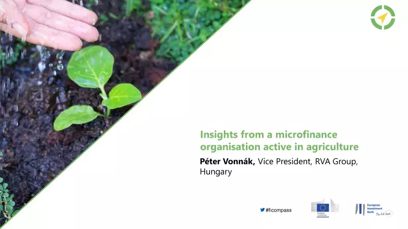 Insights from microfinance organisation active in agriculture Insights from microfinance organisation active in agriculture