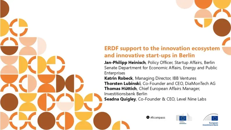 ERDF support to the innovation ecosystem and innovative start-ups in Berlin