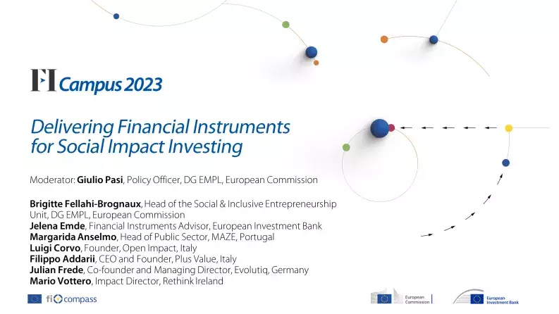 Delivering Financial Instruments for Social Impact Investing