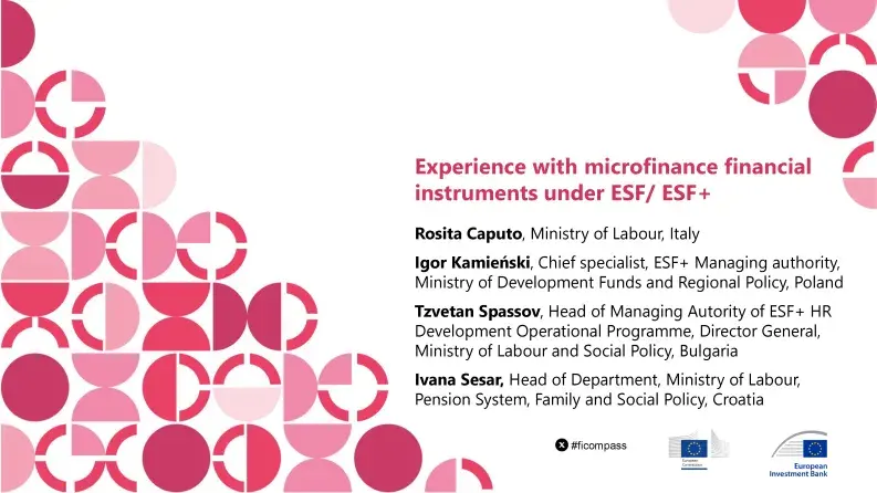 Experience with microfinance financial instruments under ESF/ ESF+