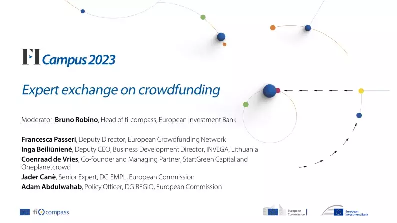 Expert exchange on crowdfunding