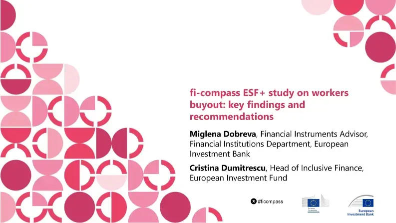 fi-compass ESF+ study on workers buyout: key findings and recommendations