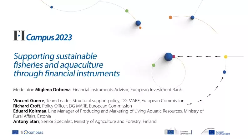 Supporting sustainable fisheries and aquaculture through financial instrument