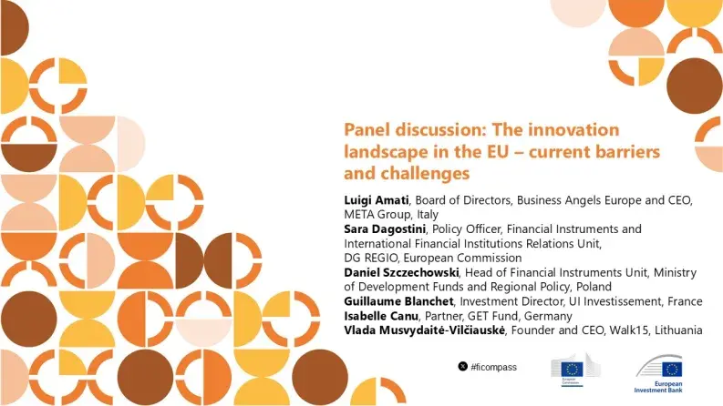Panel discussion: The innovation landscape in the EU – current barriers and challenges