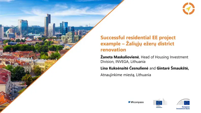 Successful residential EE project example – Žaliųjų ežerų district renovation