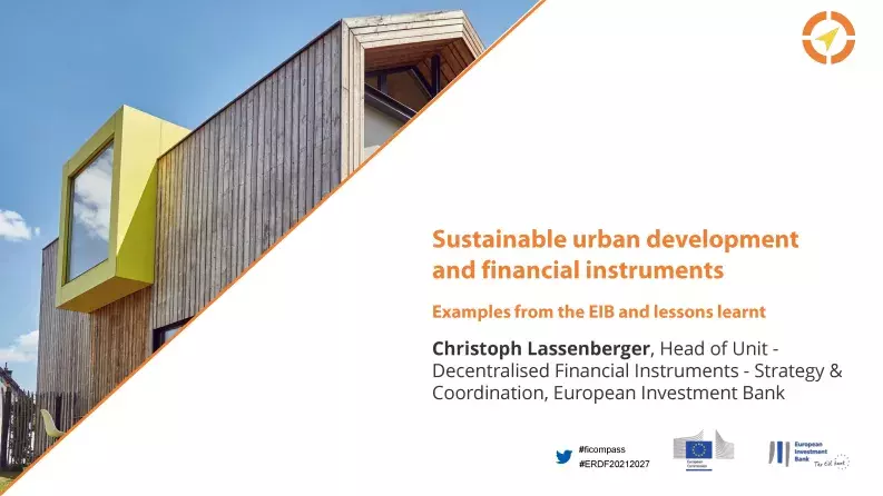 Sustainable urban development and financial instruments Sustainable urban development and financial instruments