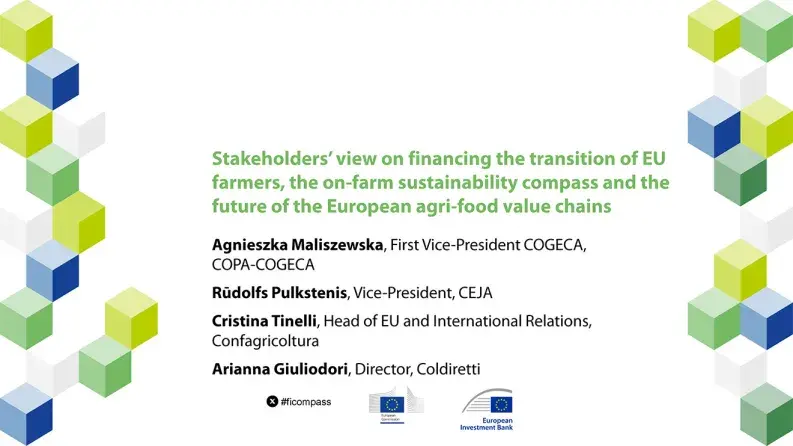 Stakeholders’ view on financing the transition of EU farmers, the on-farm sustainability compass and the future of European agri-food value chains