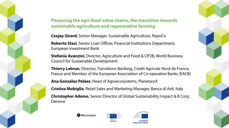 Financing the agri-food value chains and the transition towards sustainable agriculture and regenerative farming