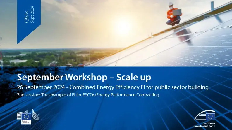 Q&A: The example of Fl for ESCOs/Energy Performance Contracting Q&A: The example of Fl for ESCOs/Energy Performance Contracting