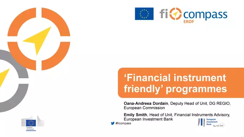 ‘Financial instrument friendly’ programmes ‘Financial instrument friendly’ programmes