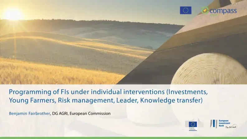 Programming of FIs under individual interventions (Investments, Young Farmers, Risk management, Leader, Knowledge transfer) Programming of FIs under individual interventions (Investments, Young Farmers, Risk management, Leader, Knowledge transfer)