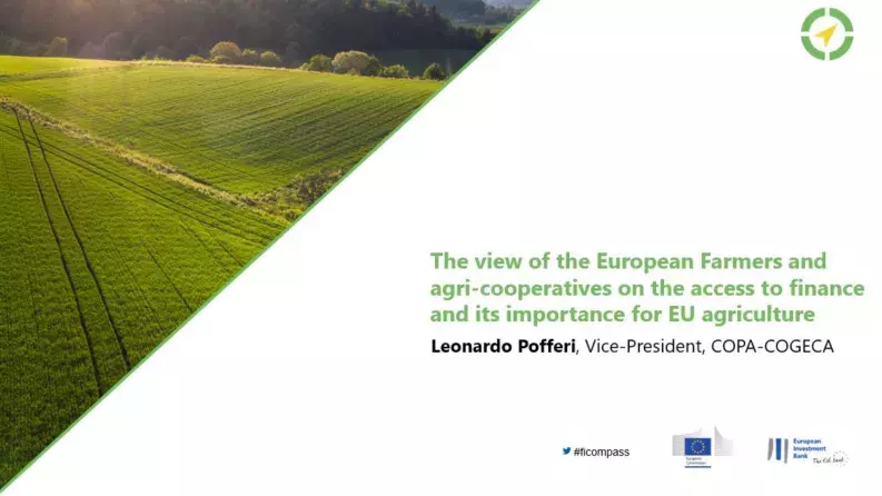 The view of the European Farmers and agri-cooperatives on the access to finance and its importance for EU agriculture The view of the European Farmers and agri-cooperatives on the access to finance and its importance for EU agriculture