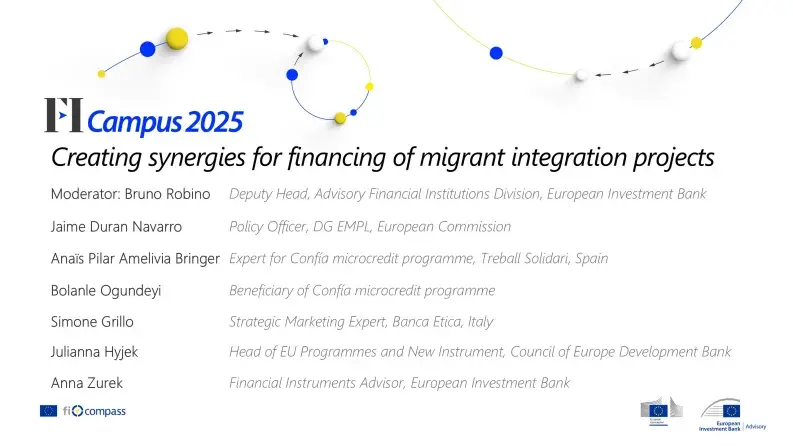 Creating synergies for financing of migrant integration projects