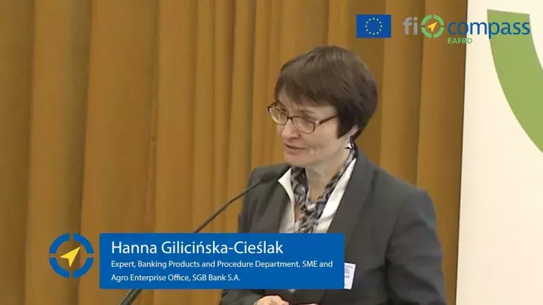 Hanna Gilicińska-Cieślak, Expert, Banking Products and Procedure Department, SME and Agro Enterprise Office, SGB Bank S.A.