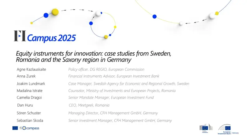 Equity instruments for innovation: case studies from Sweden, Romania and the Saxony region in Germany