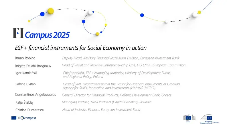 ESF+ financial instruments for Social Economy in action