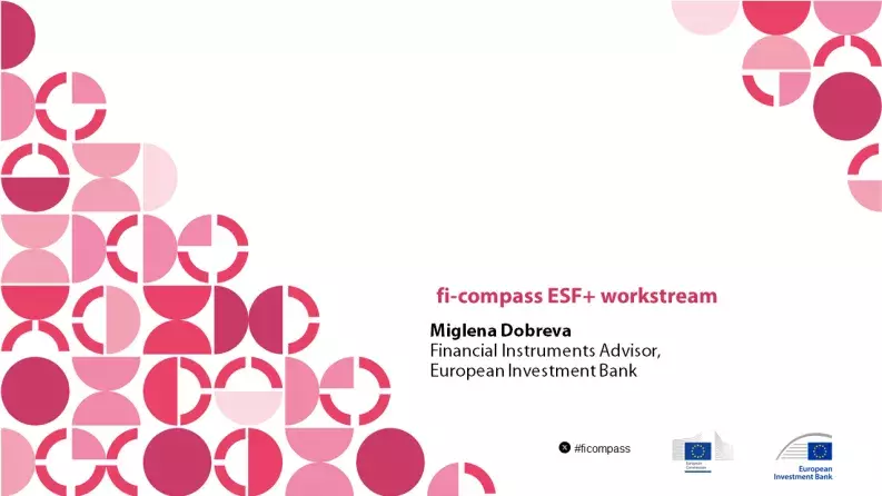 fi-compass ESF+ workstream fi-compass ESF+ workstream