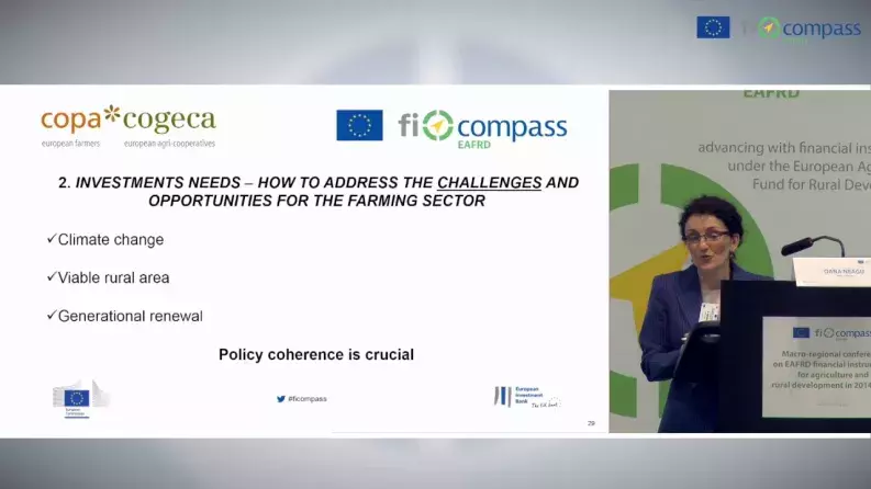 COPA-COGECA’s view on CAP and the investment needs in agriculture - Oana Neagu COPA-COGECA’s view on CAP and the investment needs in agriculture - Oana Neagu