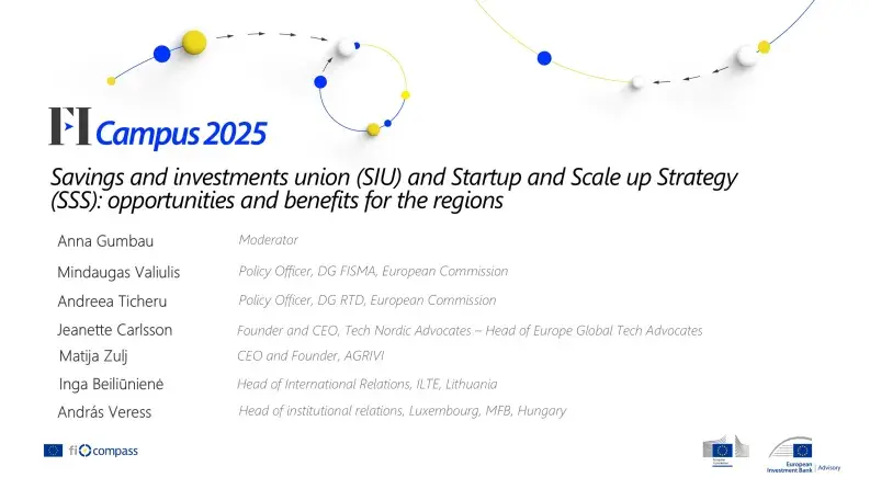 Savings and investments union (SIU) and Startup and Scale up Strategy (SSS)