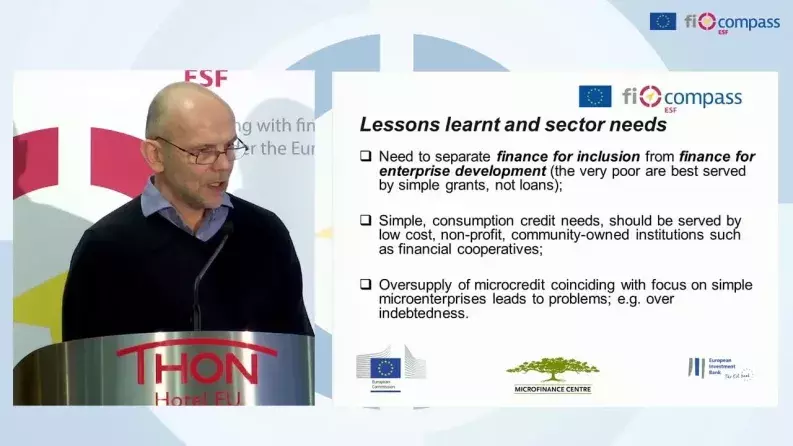 Enabling a paradigm shift for microfinance under the ESF by Grzegorz Galusek