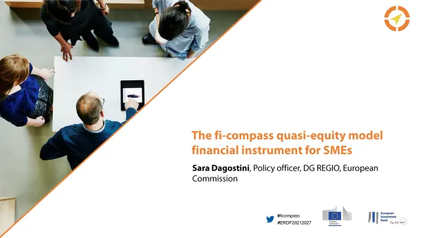 The fi-compass quasi-equity model financial instrument for SMEs