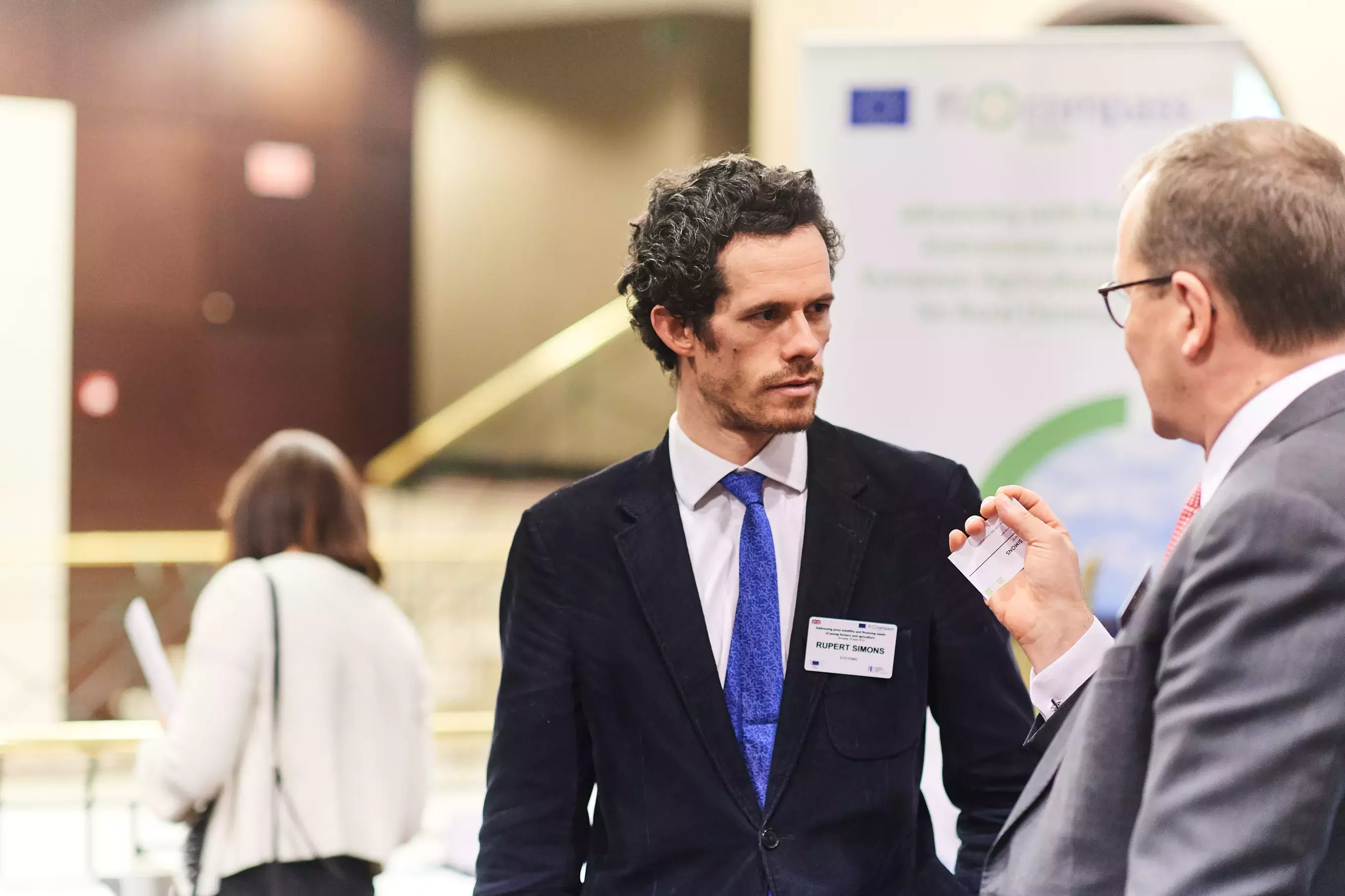 Mr Pekka Pesonen and event participant