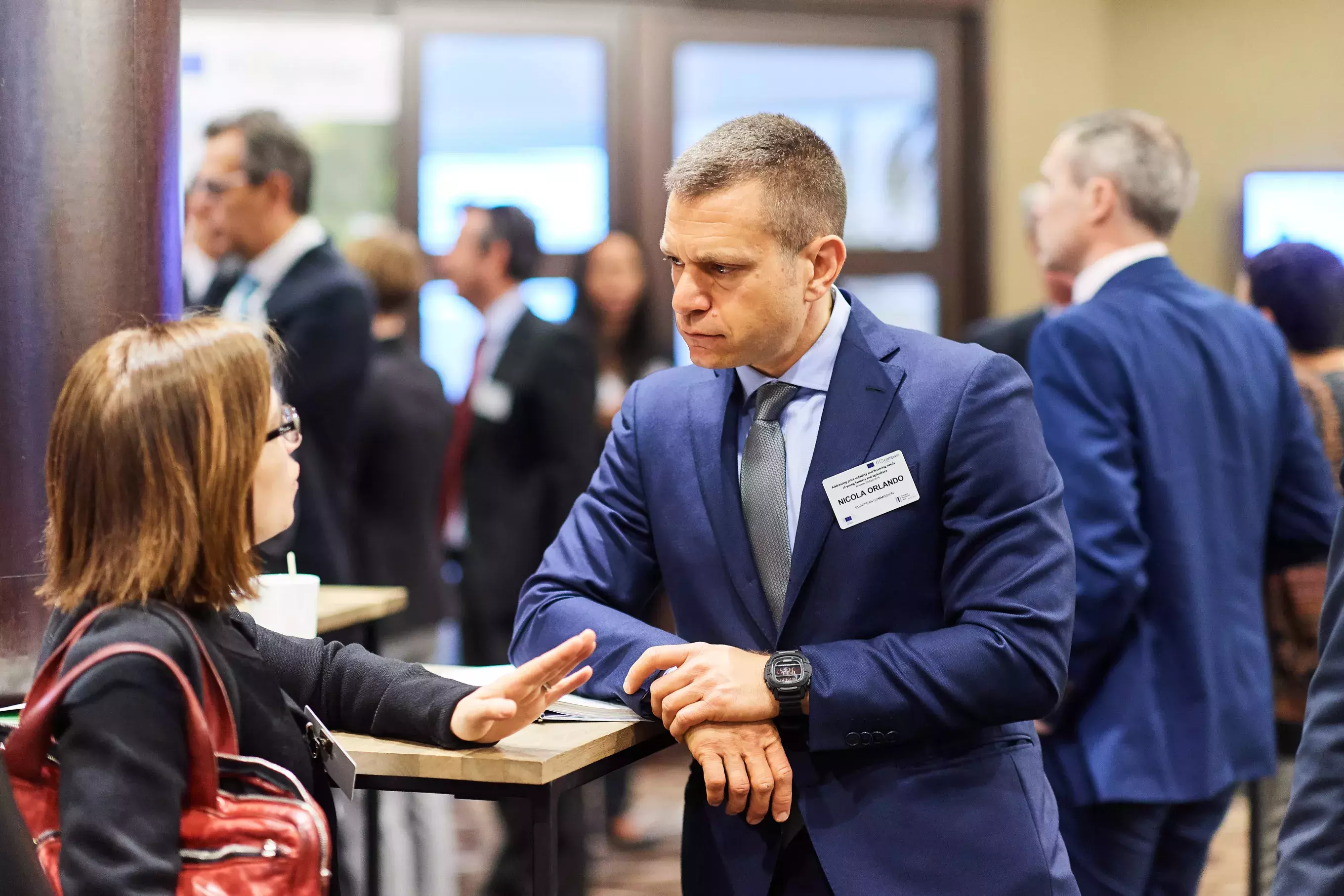 Mr Nicola Orlando and event participant