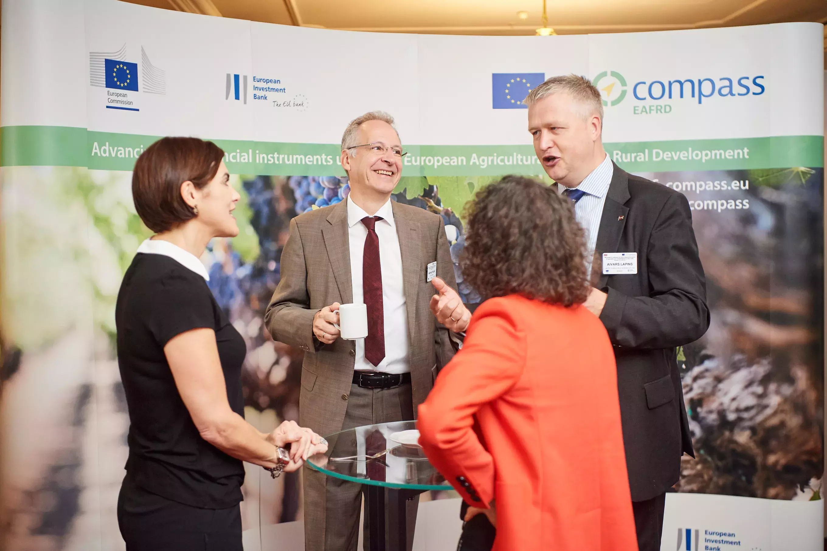 Mr Michael Pielke, Mr Aivars Lapins and event participants