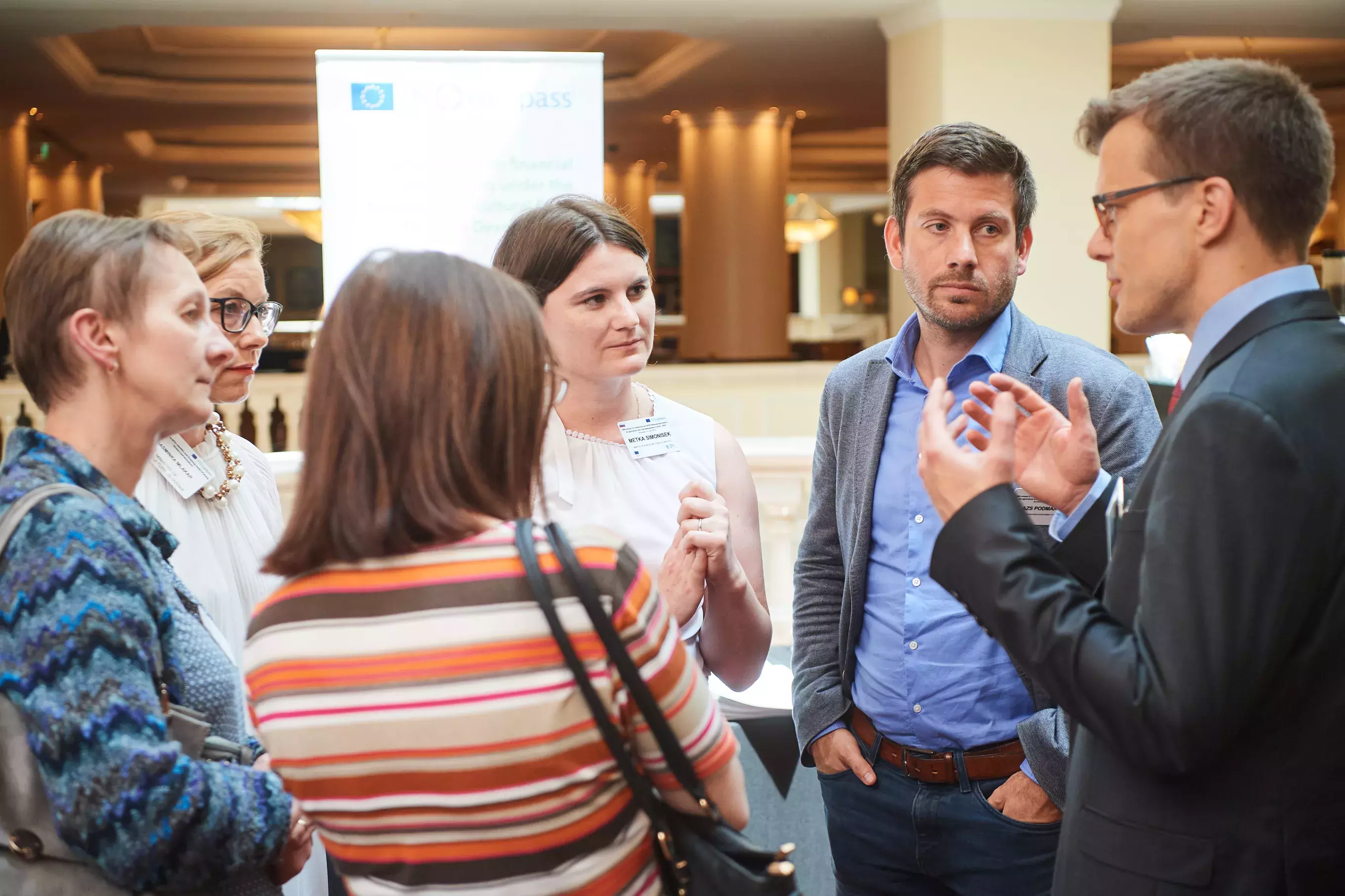 Mr Balázs Podmaniczky, Mr Petr Lapka and event participants