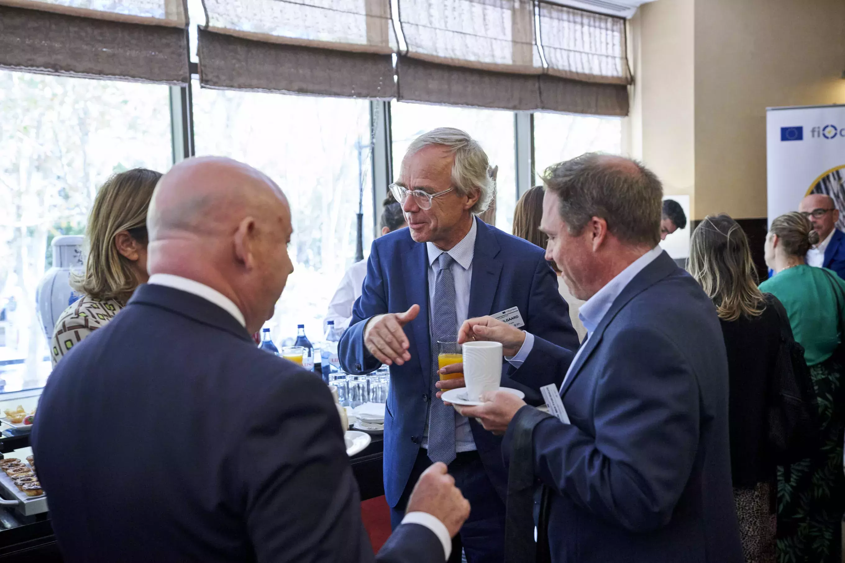 Mr Bruno Robino, Mr Kim Kreilgaard, Mr Stefan Mathesius and event participant