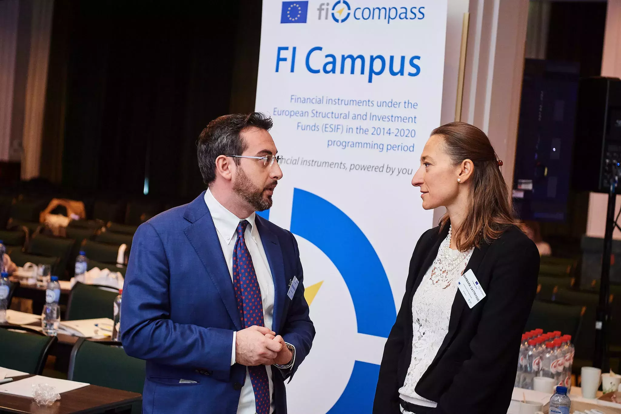 Ms Barbara Cattrysse and event participant