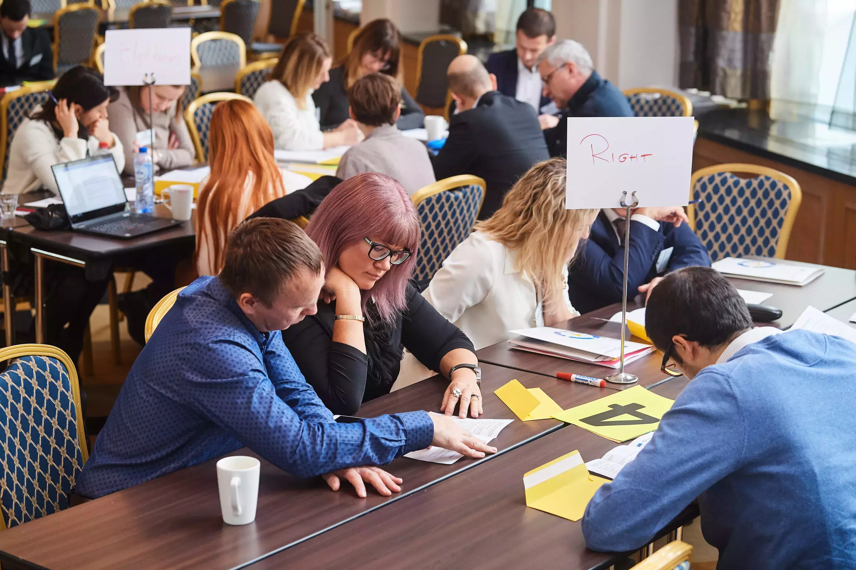 Participants during Brainteaser session