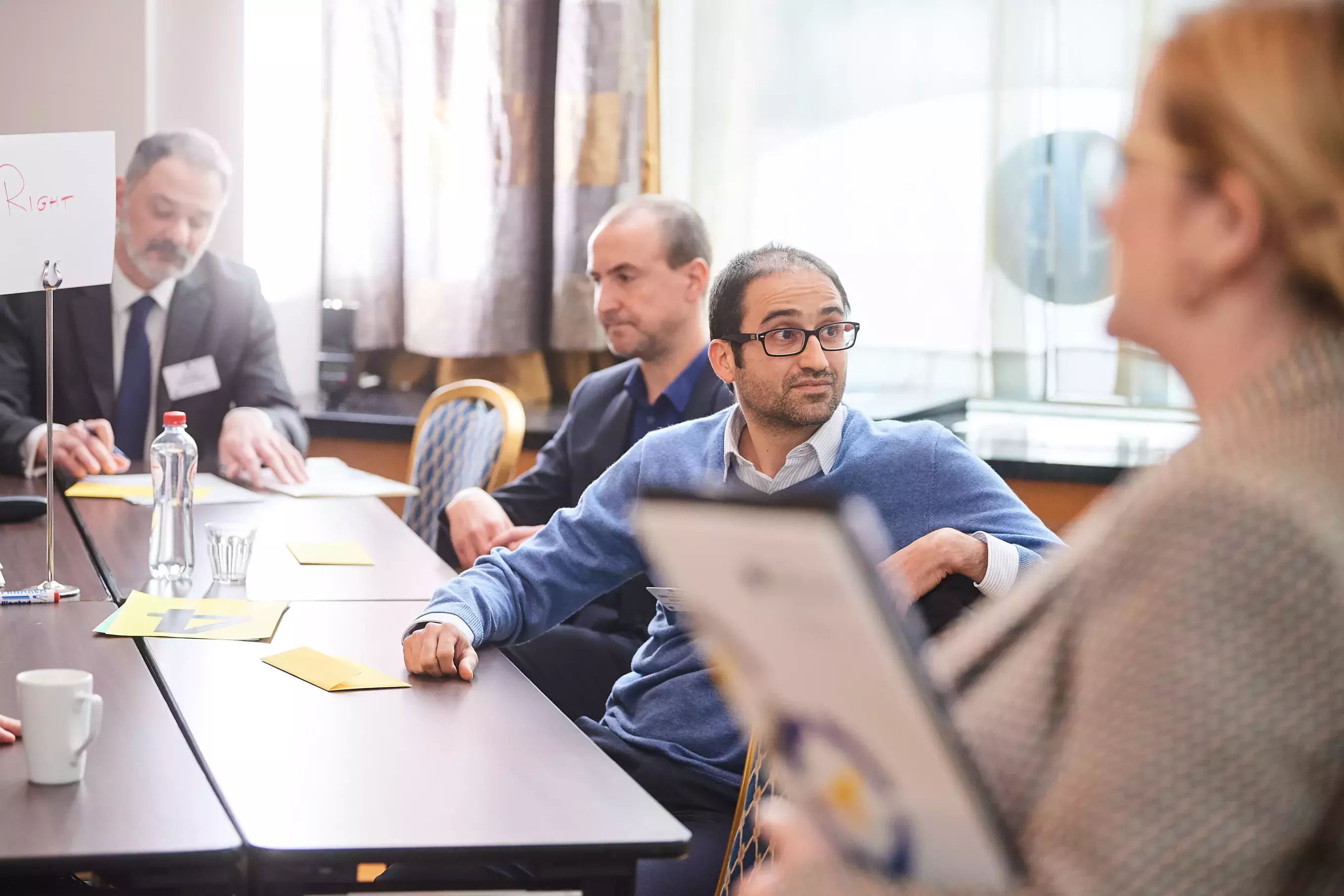 Participants during Brainteaser session