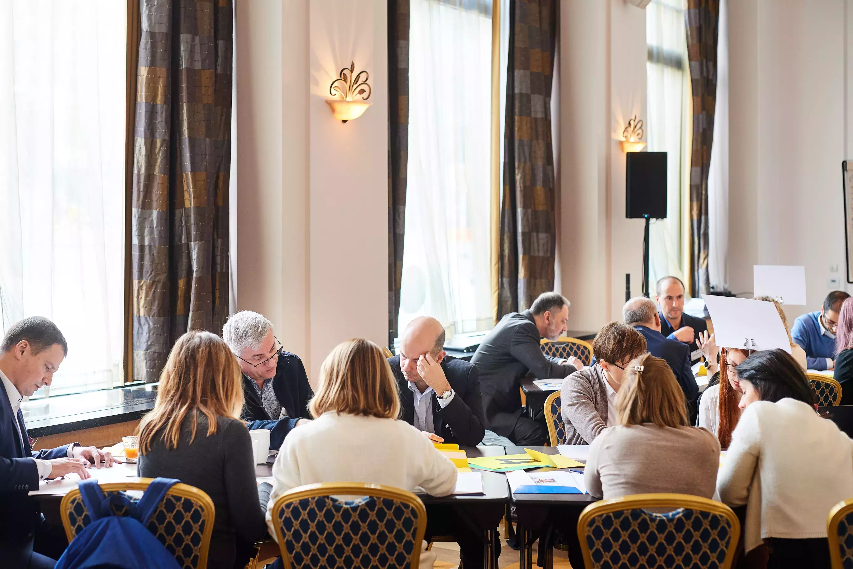 Participants during Brainteaser session