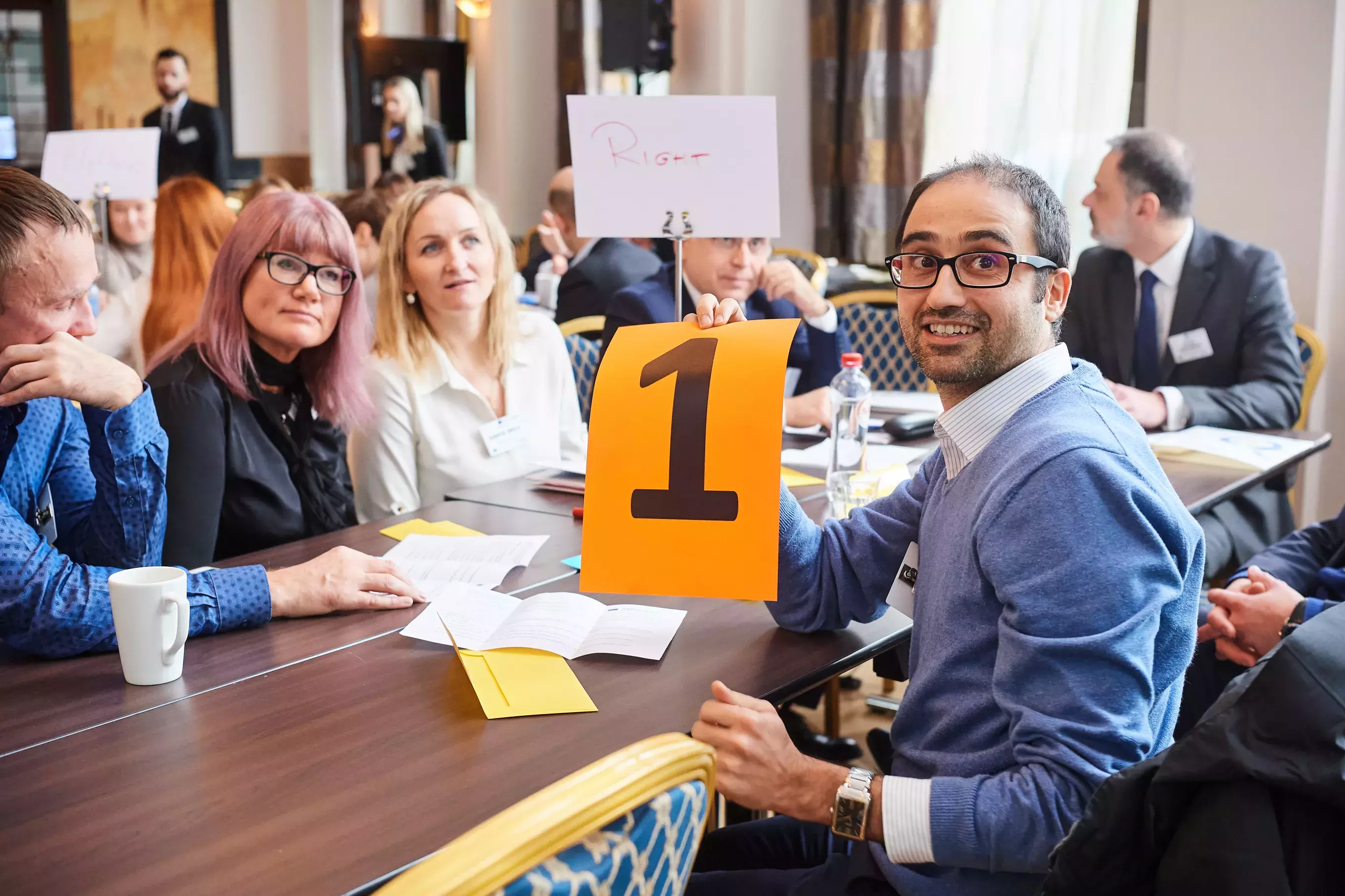 Participants during Brainteaser session
